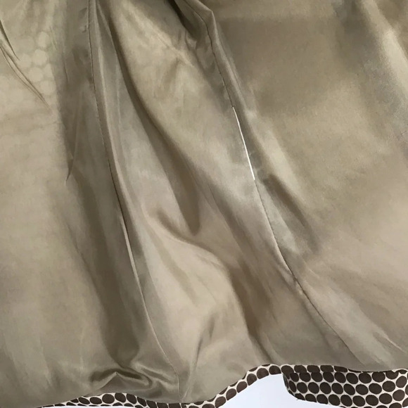 Zanella Women’s Blazer Made In Italy Geometric Pattern Brown/Tan Size 6 - Picture 7 of 7